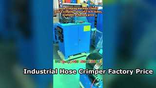 Hose crimping machine (China) with a crimping range of 2 to 6 inches, available at factory price.