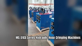 MS-51CG Series Hydraulic Hose Crimping Machines Packed and Ready for Shipment