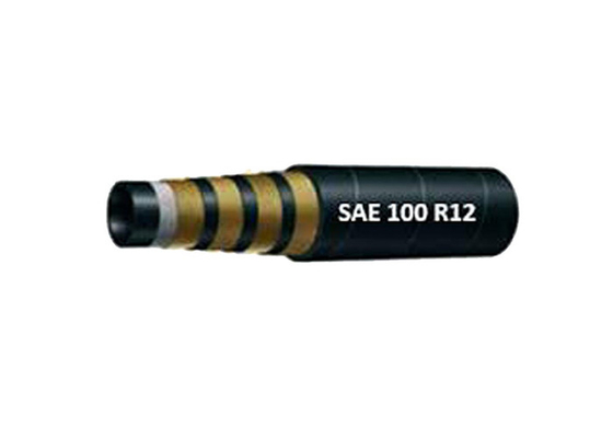 Hydraulic Rubber Reinforced Water Hose Pipe SAE100 R12 AT